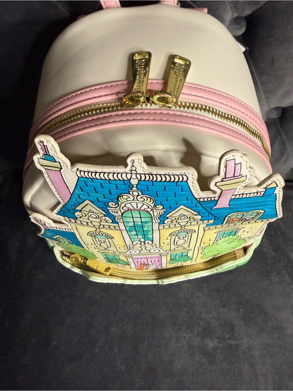 Loungefly Pastel Storybook House & Kitten Mini Backpack - Picture 13 of 15